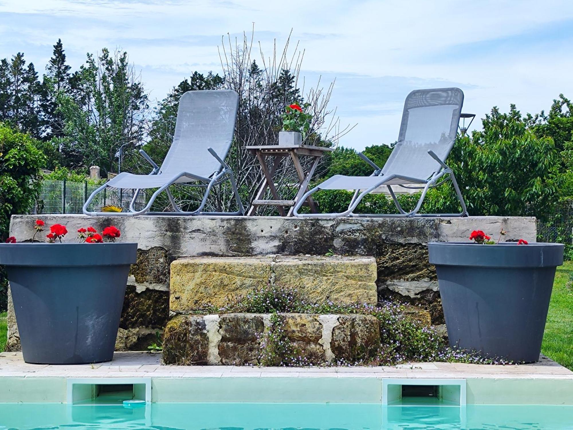 Jolie Villa Avec Piscine Dans Le St Emilionnais Sainte-Terre Exterior photo